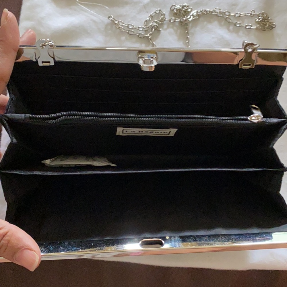 NWT, Black beaded Evening bag, La Regale - Picture 3 of 3